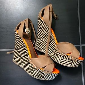 Just Fab Neon Wedges